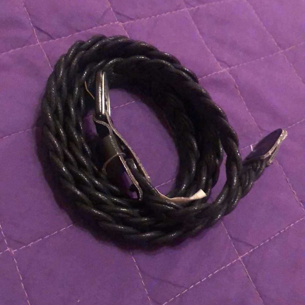 Braided black belt
